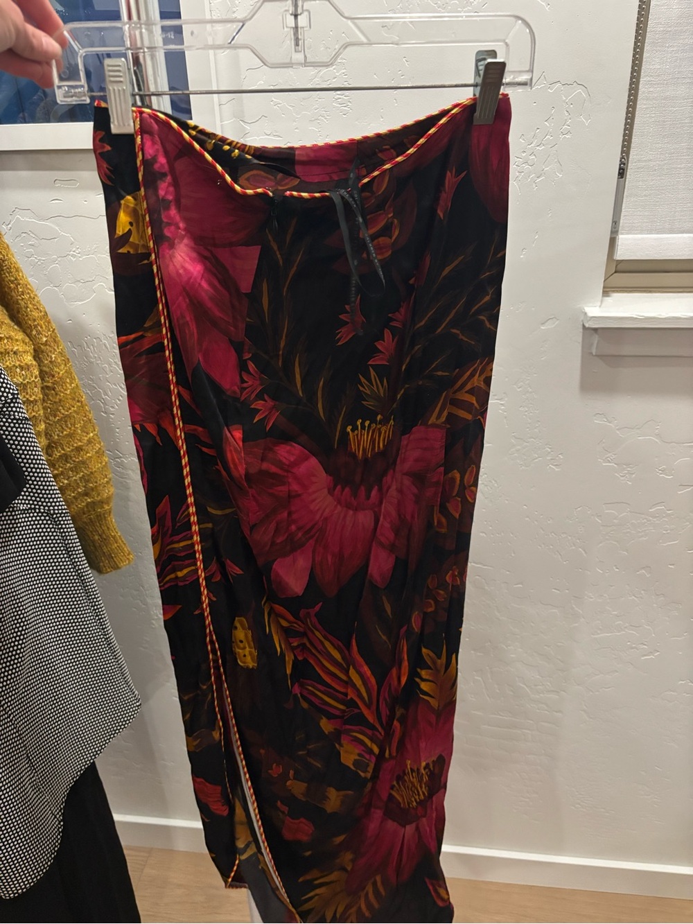 Farm Rio Wrap Front-Slit Midi Skirt - Picture 5 of 5
